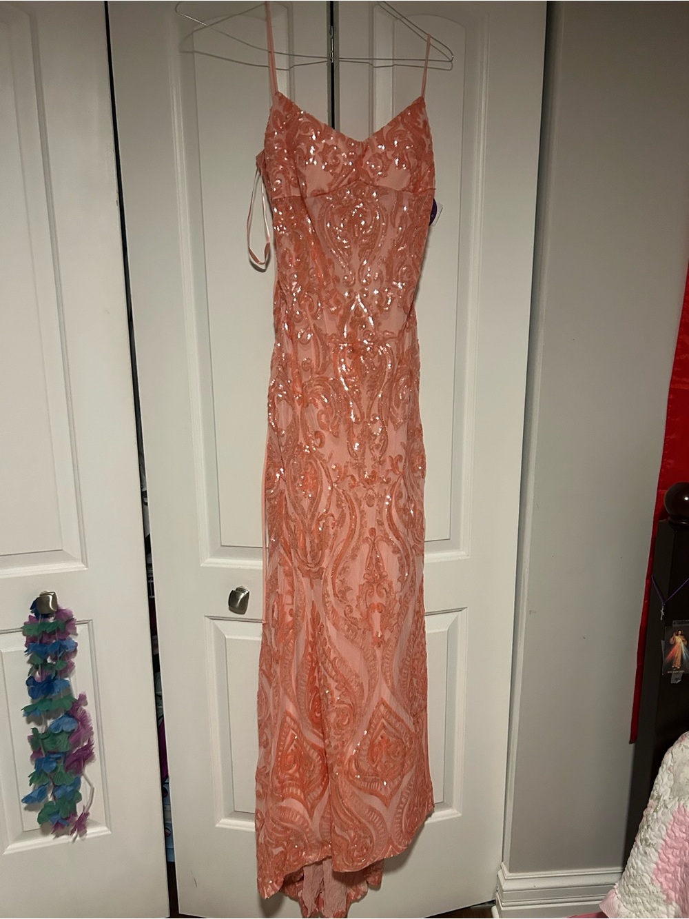 Windsor coral prom dress